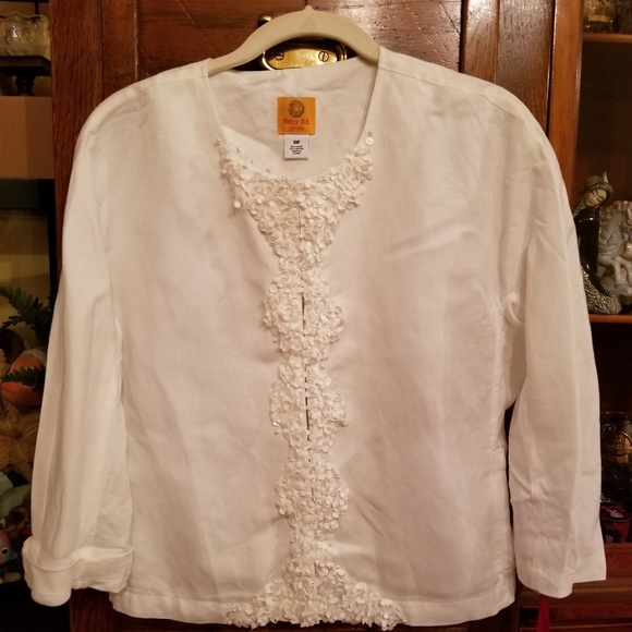 Ruby Rd. Petite Shell Game Size 10P Color: TALC - Picture 4 of 6